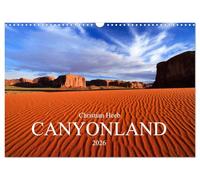 CANYONLAND USA Christian Heeb / UK Version (Wall Calendar 2026 DIN A3 landscape), CALVENDO 12 Month Wall Calendar: Four Corners Area