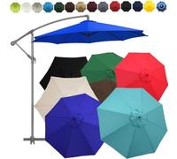 CANYUE 1 Toile De Rechange pour Parasol De Jardin, Protection UV 30+ pour Couverture De Remplacement, pour Parapluie Parasol 6 Baleines / 8 Baleines (3m/8bones,Yellow)