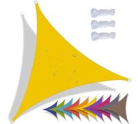 CANYUE CANYUE Voile D'ombrage Triangulaire 2x2x2m Toile Ombrage Imperméable Protection 95% UV pour Jardin Extérieur Terrasse Cour, avec Corde