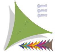 CANYUE CANYUE Voile D'ombrage Triangulaire 2x2x2m Toile Ombrage Imperméable Protection 95% UV pour Jardin Extérieur Terrasse Cour, avec Corde