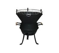 Barbecue fonte acier à l'ancienne - D: 38 cm - H: 49.5 cm