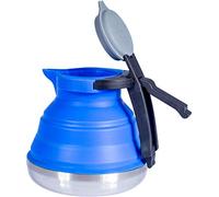 Cao - Bouilloires pliables en Silicone 1,2 litres en Silicone & Inox - Couleur Bleu - Longueur 21 cm - Largeur 15 cm - Hauteur 14 cm