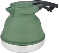Cao - Bouilloires pliables en Silicone 1,2 litres en Silicone & Inox - Couleur Vert - Longueur 21 cm - Largeur 15 cm - Hauteur 14 cm