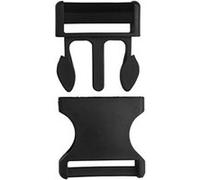 Cao camping pack de 2 boucles attache rapide noir 50 mm Noir G
