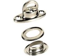 CAO Camping Tourniquets pour tente Pack de 5 en laiton nickelé 3×1,4×1,8 cm