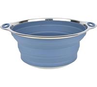 Cao - Saladiers pliables en silicone 2,50 litres, en silicone & inox - Couleur Bleu - Longueur 28 cm - Largeur 24 cm - Hauteur 11,5 cm