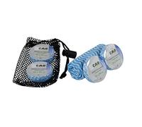 Cao Serviette Compact Drap DE Bain 140 x 70 cm Tissu Viscose Adulte Unisexe, Bleu et Blanc, 140x70cm