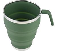 Cao - Tasses "FLEXI'CUP" 40 cl en Silicone & Inox - Couleur Vert - Longueur 12 cm - Largeur 8,5 cm - Hauteur 11 cm