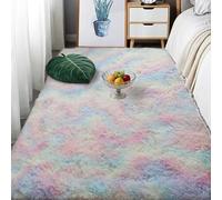 CAOBAOF Moquette Chambre 170 x 350 cm à Poils Longs, Lavable, Antidérapant, Moderne, Moelleux Descente de Lit Chambre Grande Taille Extra Large pour et Salon Cuisine, Multicolore