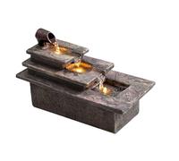 CAOJLjiaxiang-2012 Fontaine de table Fontaine d'eau circulante de bureau, créative et simple, pour détente en intérieur, cascade décorative