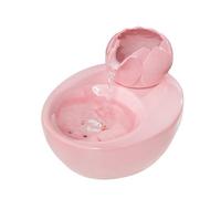 CAOJLjiaxiang-2012 Fontaine de table Fontaine en céramique avec eau courante, décoration pour la maison, circulation d'eau, humidificateur de bureau pour bureau, cascade d'intérieur (rose)