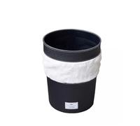 CAOJLjiaxiang-2012 Poubelle en cuir pour la maison, le salon, la cuisine, la salle de bain, la chambre à coucher, les toilettes, le bureau, la lumière française, style antique de luxe, poubelle de