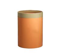 CAOJLjiaxiang-2012 Poubelle pour maison, salon, cuisine de luxe, chambre, grande capacité, haute valeur, panier en papier simple et moderne (orange, petit)