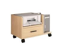 CAOJLjiaxiang-2012 Support d'imprimante pour table de chevet, organiseur de bureau, armoire mobile, étagère simple sous le bureau, étagère pour imprimante avec tiroir (naturel)