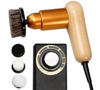 CAOJS Kit De Polissage Électrique Intelligent, Polisseuse Électrique 75 W À Vitesse Réglable, Kit De Cirage Automatique, Kit De Nettoyage Portable Pour Lentretien Du Cuir (chaussures, Bottes, Sacs,