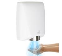 CAOJS Sèche-Mains sans Contact, sèche-Mains Automatique à capteur avec Thermostat, ajuste la température (air Chaud ou Froid) Selon la température ambiante, pour Toilettes commerciales