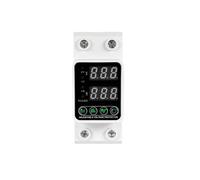 CAOLW996X 2P 40A 63A 80A 100A 220V Single Phase Adjustable Digital AC DC Over and Under Current Voltage Protector(40A)