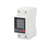 CAOLW996X 63A 220V 230V Din Rail Dual Display Adjustable Over Voltage Current and Under Protective Device Protector Relay