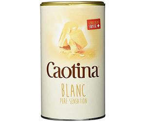 Caotina Blanc - Poudre de Cacao à Boire Blanc Avec le Meilleur Chocolat Suisse, Durable et Certifié - 6x500g
