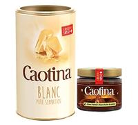 Caotina Blanc Pure Sensation White Drinking Chocolate Powder (1x 500g) et Caotina Original Chocolate Cream Spread (1x300g), qualité suisse, durable et certifié