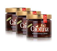 Caotina Chocolate Crème, pain au chocolat tranché à base de chocolat suisse, durable et certifié, 3x300g