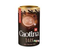 Caotina noir, Poudre de Cacao avec du Chocolat Noir Suisse, Chocolat Chaud, Boîte, 500g