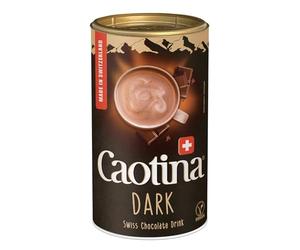 Caotina noir, Poudre de Cacao avec du Chocolat Noir Suisse, Chocolat Chaud, Boîte, 500g