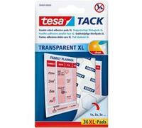Caoutchouc adhésif de pétrissage tesa TACK, 80 pièces, réutilisable, blanc Blanc G