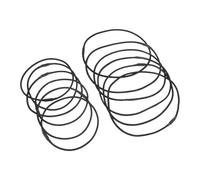 Caoutchouc Anneau Suspendre Antichoc Noir 12 Pièces | Élastiques de Maintien, Support Stable, Accessoire pour Micro à Condensateur, Enregistrement Maison, Tailles Courte et Longue