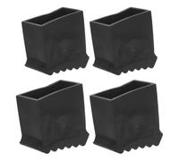 Caoutchouc Antidérapants Patins de Pied D'échelle 4 Pièces | Pose Simple, Usage Polyvalent, Protection Renforcée, pour Carreaux et Travaux en Hauteur, Noir