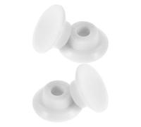 Caoutchouc Bouchon de Vidange 4 Pièces Rond pour Congélateur | Lot de 4, Blanc, pour Trou de Drainage du Réfrigérateur et Bac à Glace