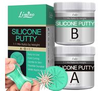 Caoutchouc de Silicone en Pâte - 1,200g / 40oz Kit de Fabrication de Moules en Silicone Flexible, Rapport 1:1 Silicone pour Moulage, Moules en Résine, Moule Bougie, Moule Savon, Fabrication Artisanat