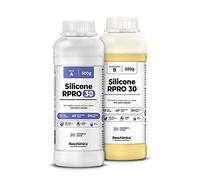 Caoutchouc de Silicone Liquide 1:1 pour Moulage R Pro 30, Non Toxique, pour moules durs et Compatible avec Les résines, la Cire, Le plâtre et d'autres matériaux (1 kg)