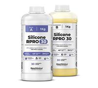 Caoutchouc de silicone liquide 1:1 pour moulage R PRO 30, non toxique, pour moules durs et compatible avec les résines, la cire, le plâtre et d'autres matériaux (2 kg)