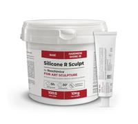 Caoutchouc de silicone pour sculpteurs R SCULPT, à deux composants et facile à utiliser, copie tous les détails fins et est compatible avec les résines, le plâtre, le béton et d'autre (10 kg)