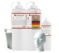 Caoutchouc de silicone TFC - Type 23 - Silskin Deadner - 1:1 - Soft Shore 10 - Translucide - Pour masques et applications SFX - Très flexible et extensible