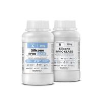 Caoutchouc de Silicone Traslucide 1:1 pour Moulage R PRO GLASS (500 gr) | non Toxique, pour Moules Durs et Compatible avec les Résines, la Cire, le Plâtre et d’Autres Matériaux