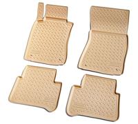 Caoutchouc de Sol pour Mercedes Classe E W211 S211 2002-2009 Beige Avec Bordure