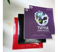Caoutchouc de tennis de table à particules de carbone + film de protection professionnel, empêche l'oxydation, prolonge la durée de vie, épaisseur de 2,2 mm, dureté moyenne 37-39 degrés, haute élastic