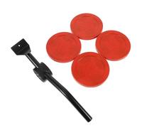 Caoutchouc Déménageur de Meubles Lourds Rouge pour Atelier | Rouleaux Pratiques, Simple Conception, pour Mobilier et Machines Lourdes en Boutique, Usage Industriel