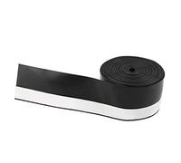 Caoutchouc froid, 5M 45mm Auto-adhésif Porte Fenêtre Porte Garage Entrée Prévention Bande d'étanchéité Er pour Maison Vent Insecte Poussière (Le noir)