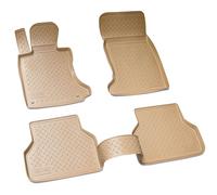 Caoutchouc Paillassons Pour BMW 5er E60 E61 Soude Touring 2003-2010 Beige à Bord