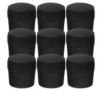Caoutchouc Patin de Support de Guitare Noir 9 Pièces | pour Support D’instrument, Stabilité Maximale, Installation Facile, Compatible Pied de Saxophone, Musicien