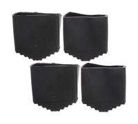 Caoutchouc Patins de Protection Noir 4 Pièces pour Escabeau | Usage Maison et Industriel, Pied Echelle, Patin pour Pied Echelle, Installation Facile, Absorption des Chocs