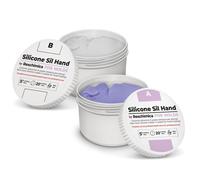Reschimica Caoutchouc de Silicone Non Toxique pour moules SIL Hand, kit à Deux Composants moulable à 1:1, pour Petits Objets ou pièces anatomiques, Moulage d’Objets et créations artistiques (250 GR)