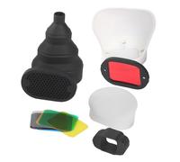 Caoutchouc Snoot Lumière Douce Diffuseur de Couleur Filtre de Couleur Base Magnétique Option pour Clignotant Avant La Caméra Clignotant Supérieur Contrôle de l'éclairage Studio de Gestion de la