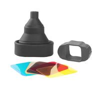 Caoutchouc Snoot pour la caméra clignotant pour transporter portrait intérieur et photographie de produit Filtre couleur outil