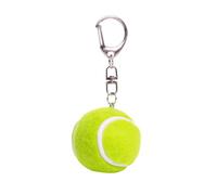 CAOXIAN Porte-clés mini balle de tennis pour voiture - Porte-clés de sport - Porte-clés balle de tennis - Pendentifs de sac pour les amateurs de sport, les fêtes d'enfants, Vert, M