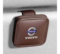 CAOXINZI Support de Lunettes de Soleil pour Voiture pour Volvo V40 V60 V90 S60 S40 V70 XC70 XC60 XC90, Porte Lunettes pour Voiture en Cuir Visière Voiture Porte Lunette Décoration De Voiture,B