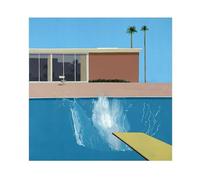 CAOXTART David Hockney Bigger Splash Peinture sur toile Posters Impressions Quadros Art mural Image pour salon Décoration murale 80x80cm Sans cadre